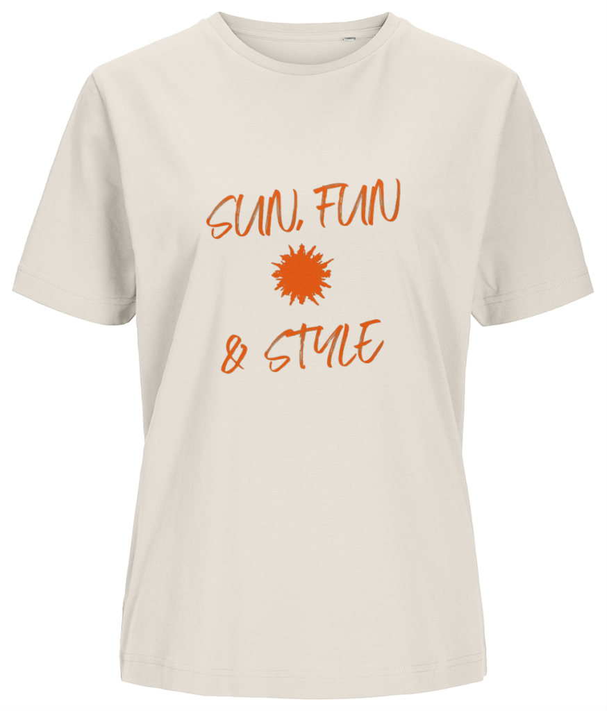 Women’s T-shirt “Sun, Fun and Style”