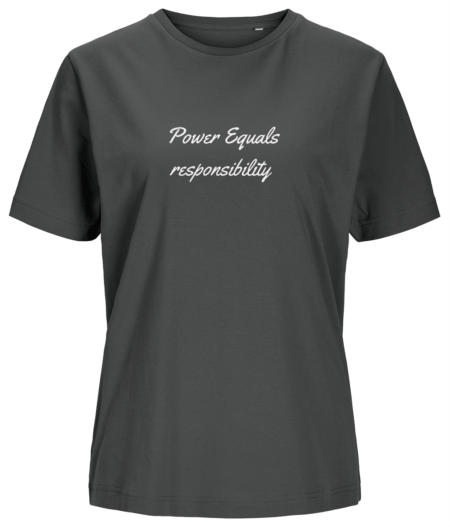 Women’s T-shirt “Power Equals responsibility”