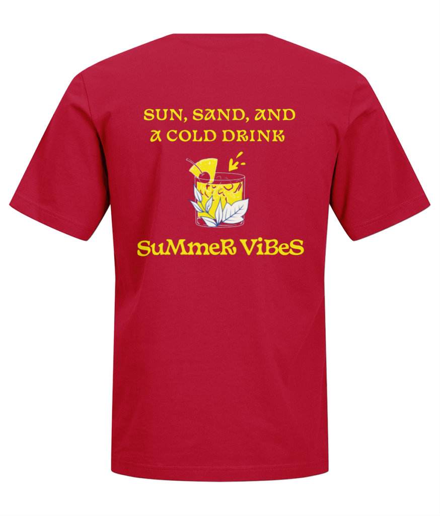 Men’s T-Shirt “SUN, SAND AND COLD DRINK”