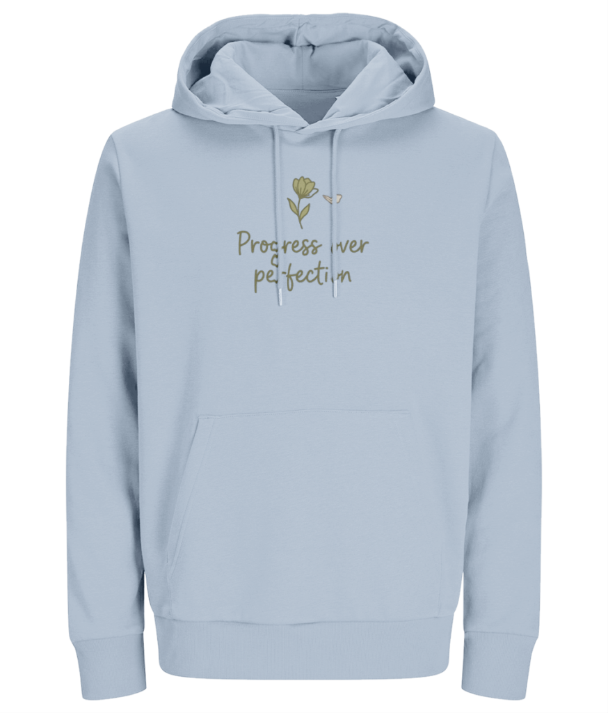 Women’s Hoodie ” Progress over perfection”
