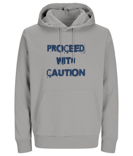 Men's Hoodie "Proceed with caution"