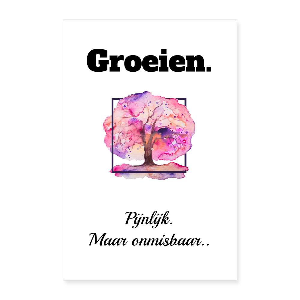 Poster 24" x 35" (60x90 cm)- Groeien