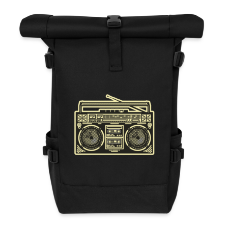 Roll Top Backpack "Ghetto blaster"