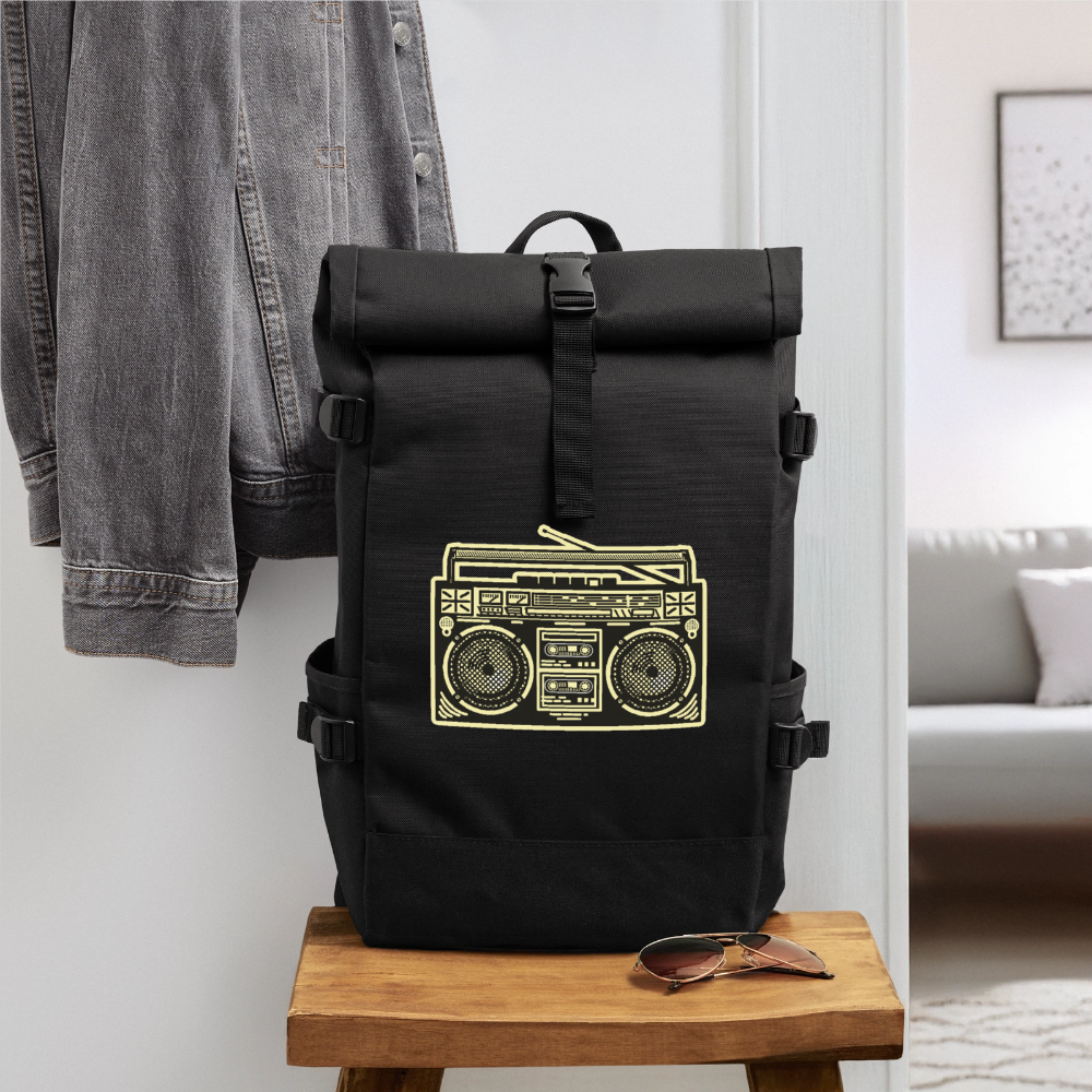 Roll Top Backpack "Ghetto blaster" - Image 2