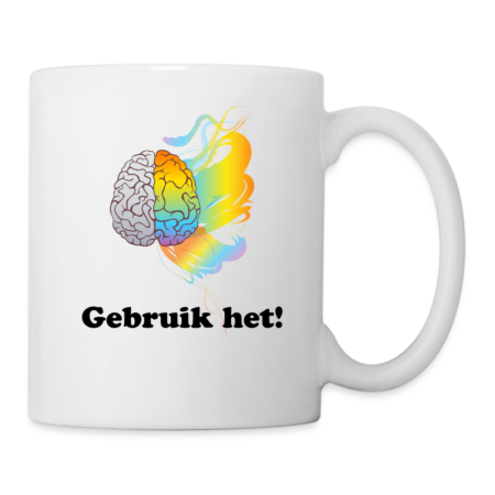 Mug "gebruik je hersenen"