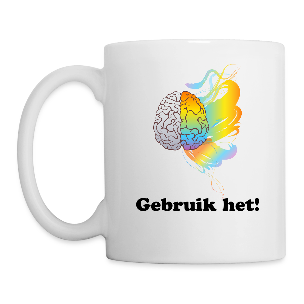Mug "gebruik je hersenen" - Image 2