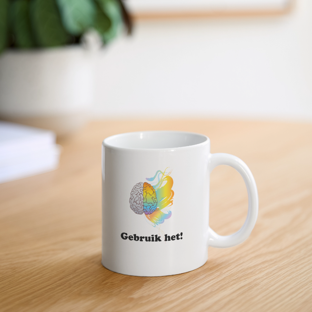 Mug "gebruik je hersenen" - Image 3