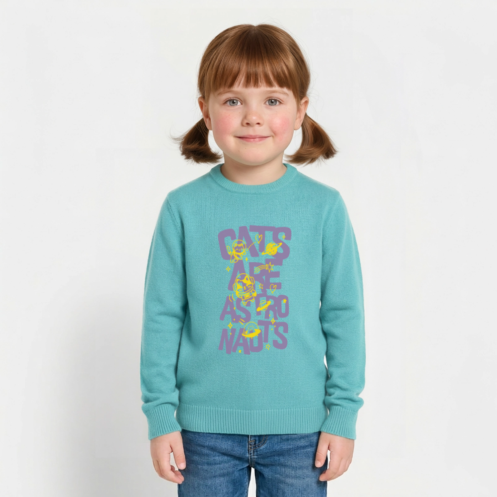 Kids Organic Sweatshirt "Cats are astronauts" - Image 2