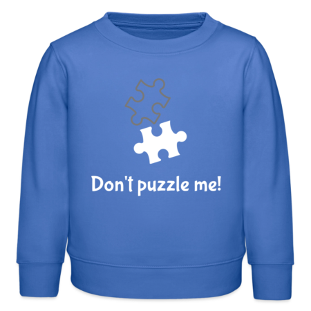 Kids Organic Sweatshirt "Don't puzzle me!"