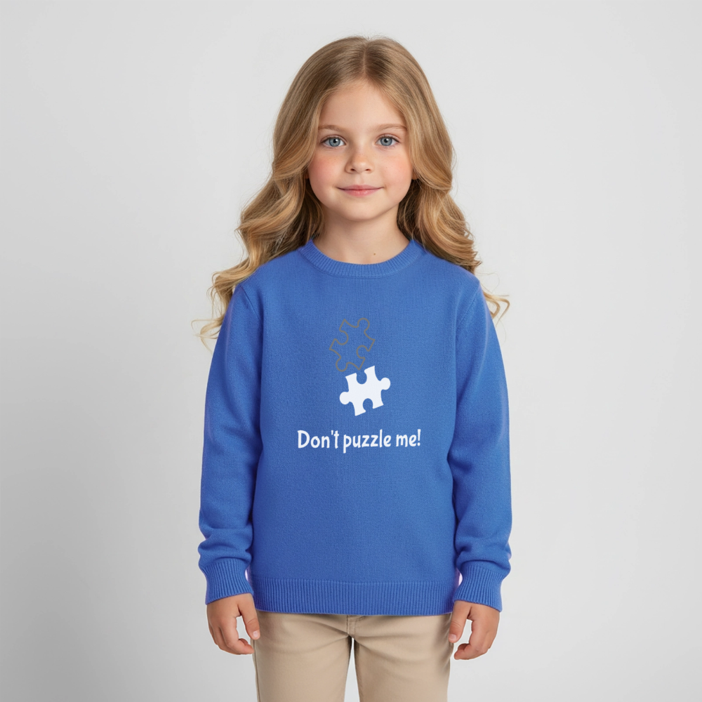 Kids Organic Sweatshirt "Don't puzzle me!" - Image 2