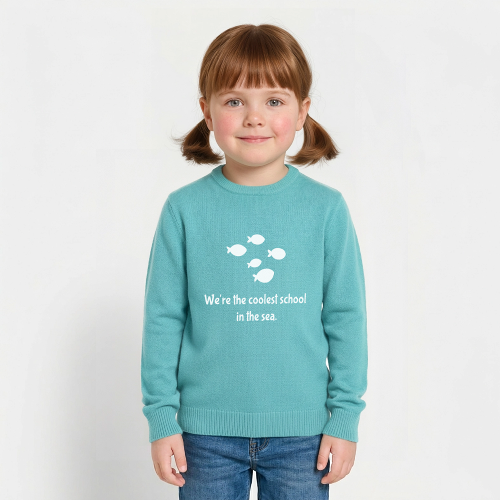 Kids Organic Sweatshirt "We 're the coolest school in the sea" - Image 2