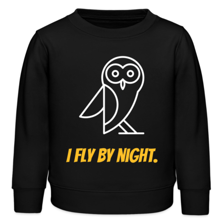 Kids Organic Sweatshirt "I fly by night"
