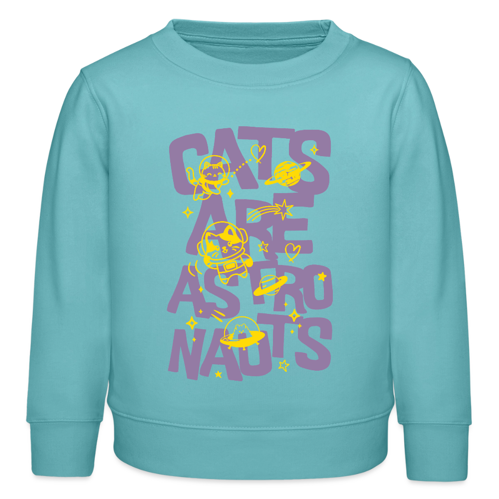 Kids Organic Sweatshirt "Cats are astronauts"